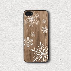 Snowflake On Wood - Iphone 4 Case, Iphone 4s Case,..
